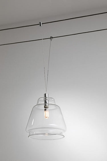 Sospensione CR-CLEAR - 1xcm.600 Athena illuminazione Sistemi e tesate